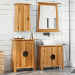 4-częściowy zestaw mebli łazienkowych, lite drewno sosnowe Lumarko!