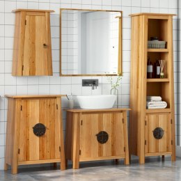 4-częściowy zestaw mebli łazienkowych, lite drewno sosnowe Lumarko!