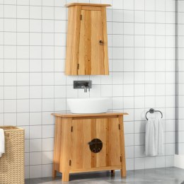 2-częściowy zestaw mebli łazienkowych, lite drewno sosnowe Lumarko!