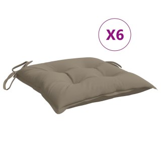 Poduszki na palety, 6 szt., taupe, 50x50x7 cm, tkanina Oxford Lumarko!