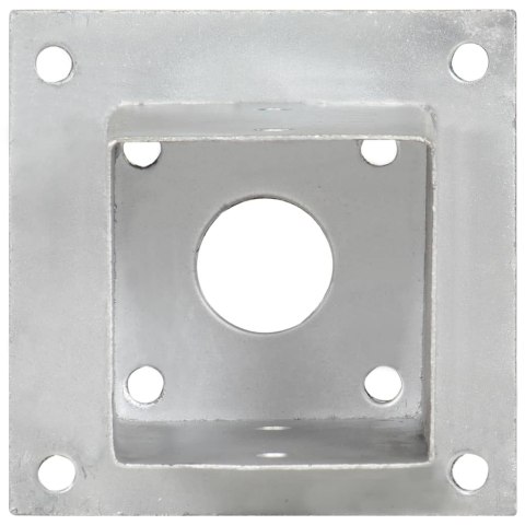 Podstawy słupów, 4 szt., galwanizowany metal, 91 mm Lumarko!