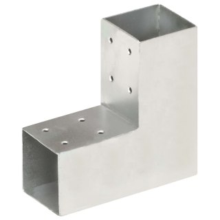 Łącznik do słupków w kształcie L, galwanizowany metal, 71x71 mm Lumarko!
