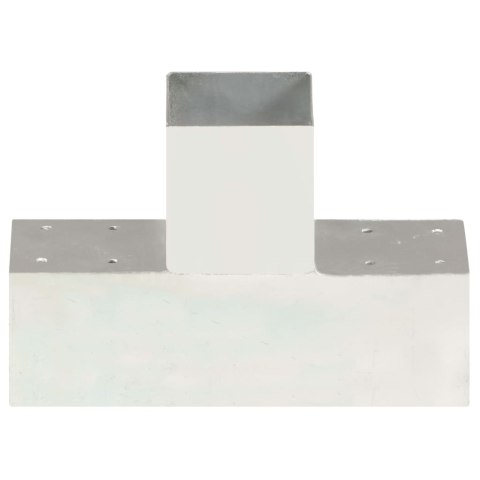 Łączniki w kształcie T, 4 szt., galwanizowany metal, 91x91 mm Lumarko!