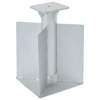 Podstawa pod parasol, in-ground, srebrna, 27,5x27,5x45 cm, stal Lumarko!