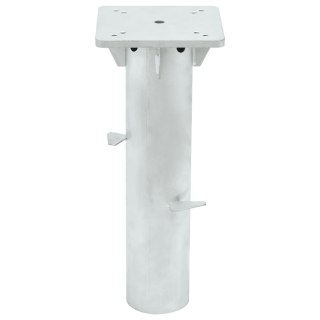 Podstawa pod parasol, in-ground, srebrna, 16x16x39,5 cm, stal Lumarko!