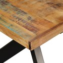 Stół jadalniany, drewno odzyskane, stalowe nogi krzyżowe, 180cm Lumarko!