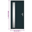 Drzwi wejściowe, antracytowe, 98x208 cm, PVC Lumarko!