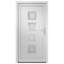 Drzwi wejściowe, białe, 98x200 cm, PVC Lumarko!