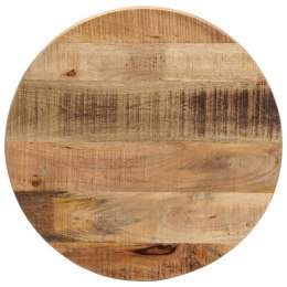 Blat stołu, Ø 50x1,5 cm, okrągły, surowe lite drewno mango Lumarko!