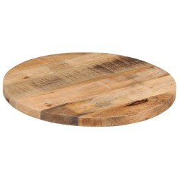 Blat stołu, Ø 60x1,5 cm, okrągły, surowe lite drewno mango Lumarko!