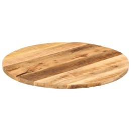 Blat stołu, Ø 80x1,5 cm, okrągły, surowe lite drewno mango Lumarko!