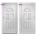 Drzwi wejściowe, białe, 98x208 cm, PVC Lumarko!