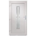 Drzwi wejściowe, antracytowe, 108x200 cm, PVC Lumarko!
