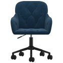 Obrotowe krzesło biurowe, niebieskie, aksamitne Lumarko!