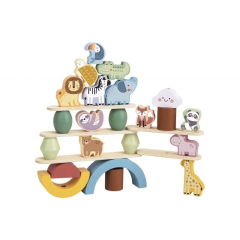 GREEN Drewniane Zwierzęta Układanka w Stosy FSC Lumarko!