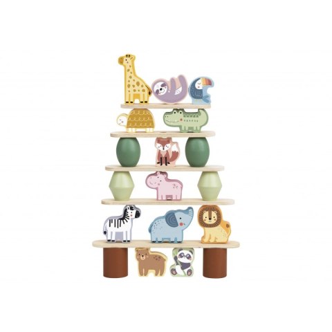 GREEN Drewniane Zwierzęta Układanka w Stosy FSC Lumarko!