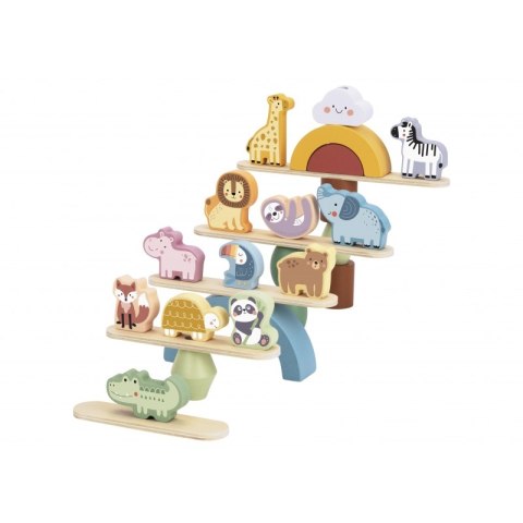 GREEN Drewniane Zwierzęta Układanka w Stosy FSC Lumarko!