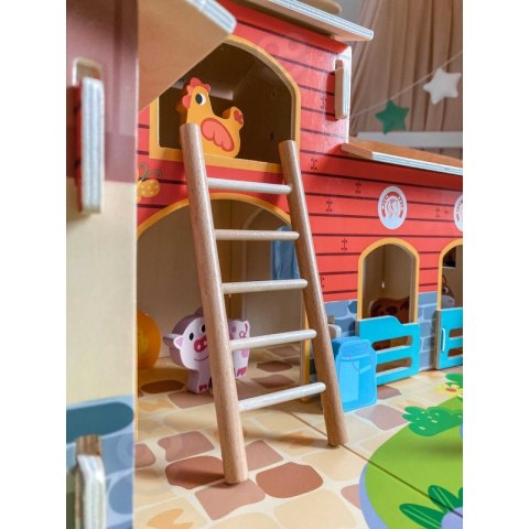 GREEN Mega Farma Figurki Zwierząt Stajnia Obora Kurnik 18 el. Lumarko!