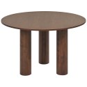 Stół do jadalni okrągły ⌀ 120 cm ciemne drewno ORIN Lumarko!