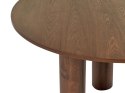 Stół do jadalni okrągły ⌀ 120 cm ciemne drewno ORIN Lumarko!