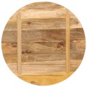 Blat stołu, Ø 80x2,5 cm, okrągły, surowe lite drewno mango Lumarko!