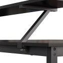 Biurko komputerowe, stacja robocza w kształcie litery L, przemysłowe biurko narożne ze stojakiem na monitor, do pisania i grania