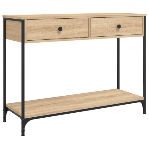 Stolik konsolowy, dąb sonoma, 100x34,5x75 cm Lumarko!