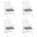 Poduszki na krzesła, 4 szt., szare, 50x50x7 cm, tkanina Lumarko!