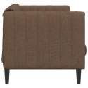 Sofa 3-osobowa, brązowa, tapicerowana tkaniną Lumarko!