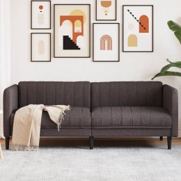 Sofa 3-osobowa, ciemnobrązowa, tapicerowana tkaniną Lumarko!