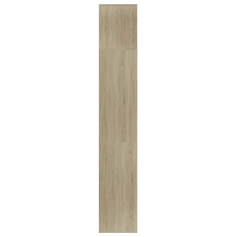 3-cz. regał na książki/ półka pod TV, dąb sonoma, 180x30x180 cm Lumarko!