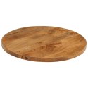 Blat stołu, Ø 50x3,8 cm, okrągły, surowe lite drewno mango Lumarko!