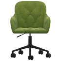 Obrotowe krzesła stołowe, 2 szt., jasnozielone, aksamitne Lumarko!