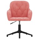 Obrotowe krzesła stołowe, 2 szt., różowe, aksamitne Lumarko!