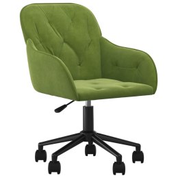 Obrotowe krzesło biurowe, jasnozielone, obite aksamitem Lumarko!