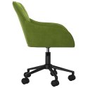 Obrotowe krzesło biurowe, jasnozielone, obite aksamitem Lumarko!