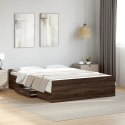 Rama łóżka z szufladami, brązowy dąb, 140x190 cm Lumarko!