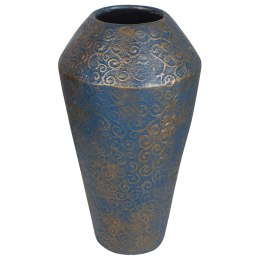 Wazon dekoracyjny ceramiczny 51 cm złoto-turkusowy MASSA Lumarko!