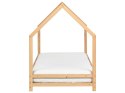 Łóżko dziecięce domek drewniane 90 x 200 cm jasne APPY Lumarko!