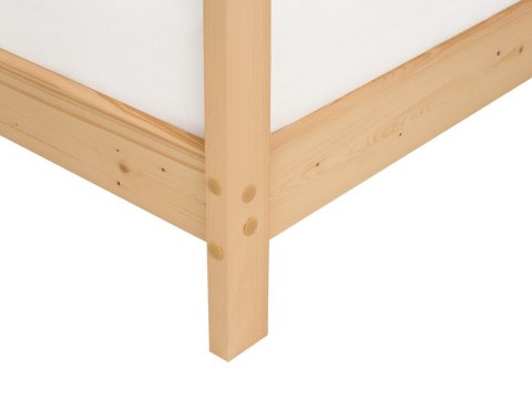 Łóżko dziecięce domek drewniane 90 x 200 cm jasne ORLU