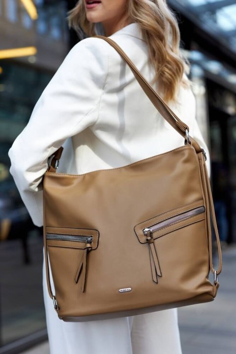 Klasyczna, Pojemna Torebka Damska Ze Skóry Ekologicznej Lumarko!