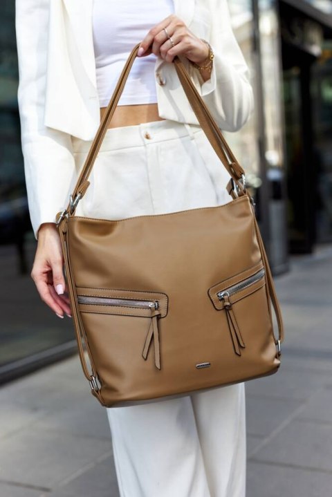 Klasyczna, Pojemna Torebka Damska Ze Skóry Ekologicznej Lumarko!