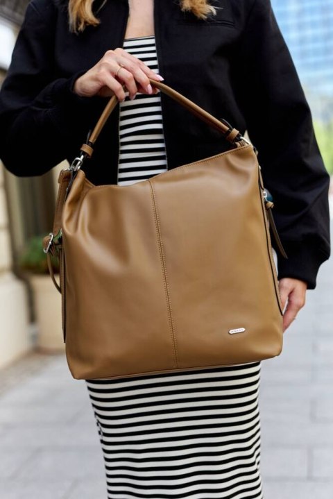 Klasyczna shopperka damska ze skóry ekologicznej Lumarko!