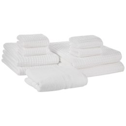 Komplet 9 ręczników bawełnianych biały AREORA Lumarko!