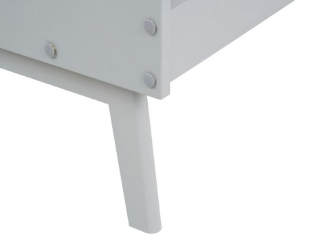 Łóżko drewniane 90 x 200 cm szare BONNAC