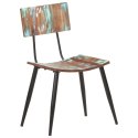 Krzesła stołowe, 2 szt., lite drewno z odzysku Lumarko!