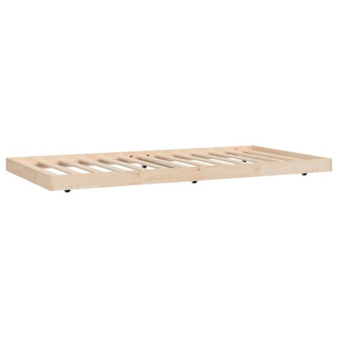 VidaXL Łóżko bez materaca, 80x200 cm, lite drewno sosnowe