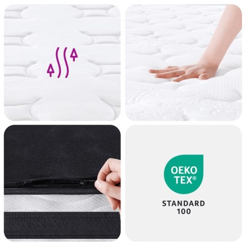 Materac bonellowy, twardość średnia, 90x200 cm Lumarko!