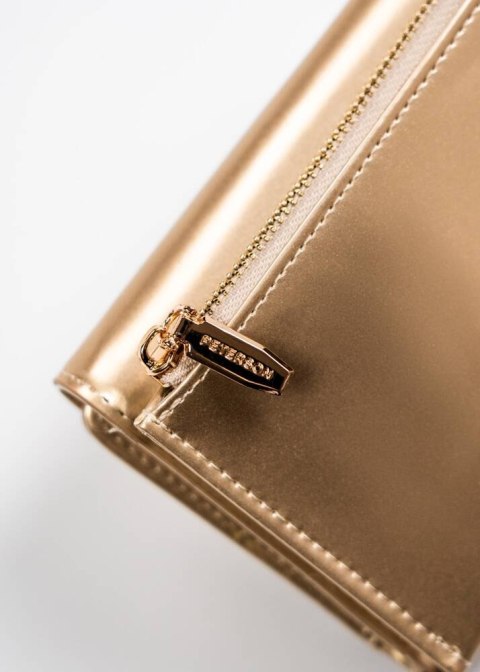 Portfel damski ze skóry ekologicznej na zatrzask i suwak Lumarko!