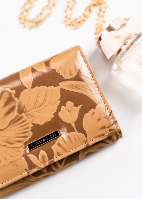 Portfel damski ze skóry naturalnej i ekologicznej na zatrzask i bigiel Lumarko!